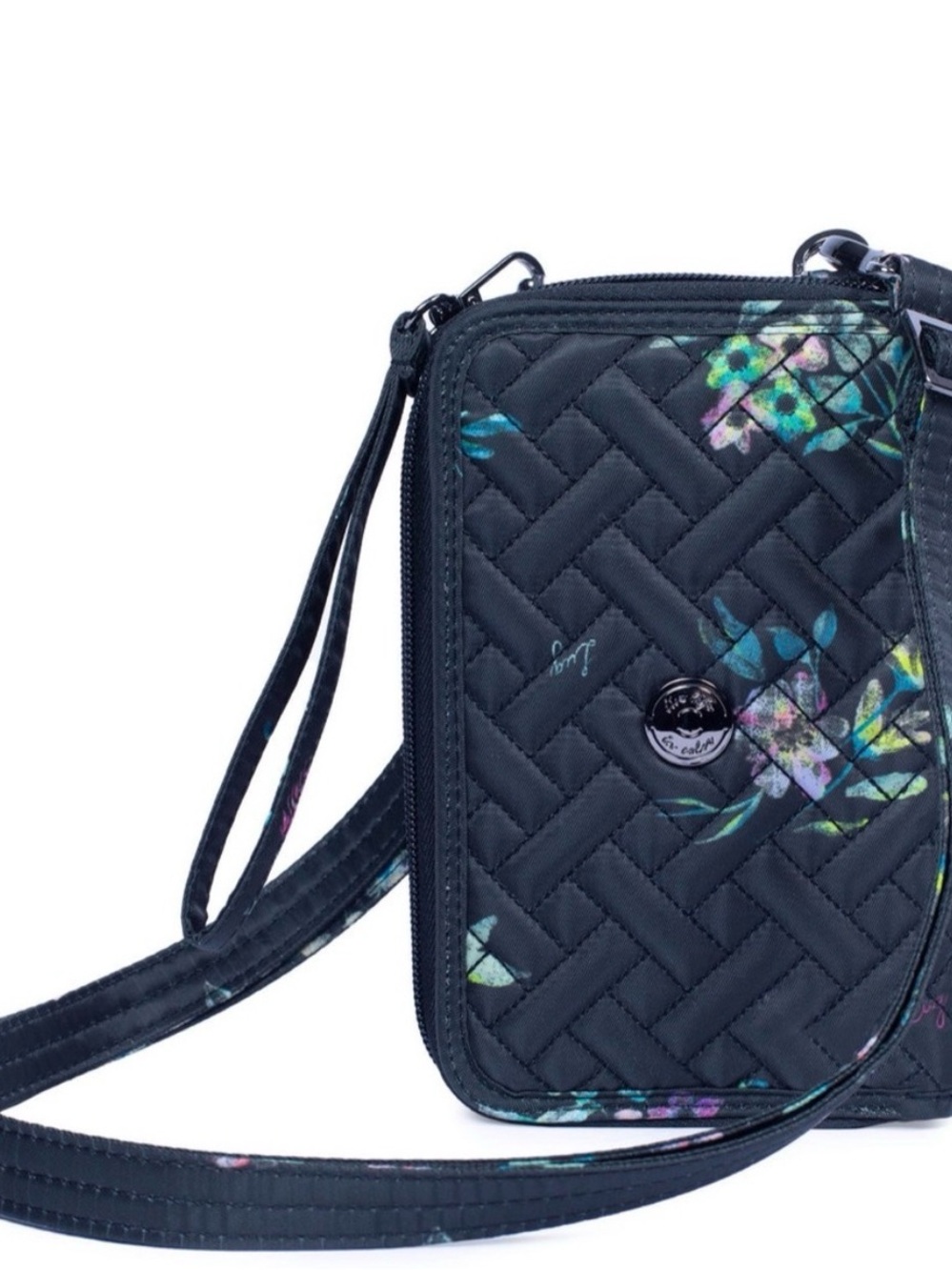 Lug Quickstep Wallet/Wristlet in Bouquet Black NWT